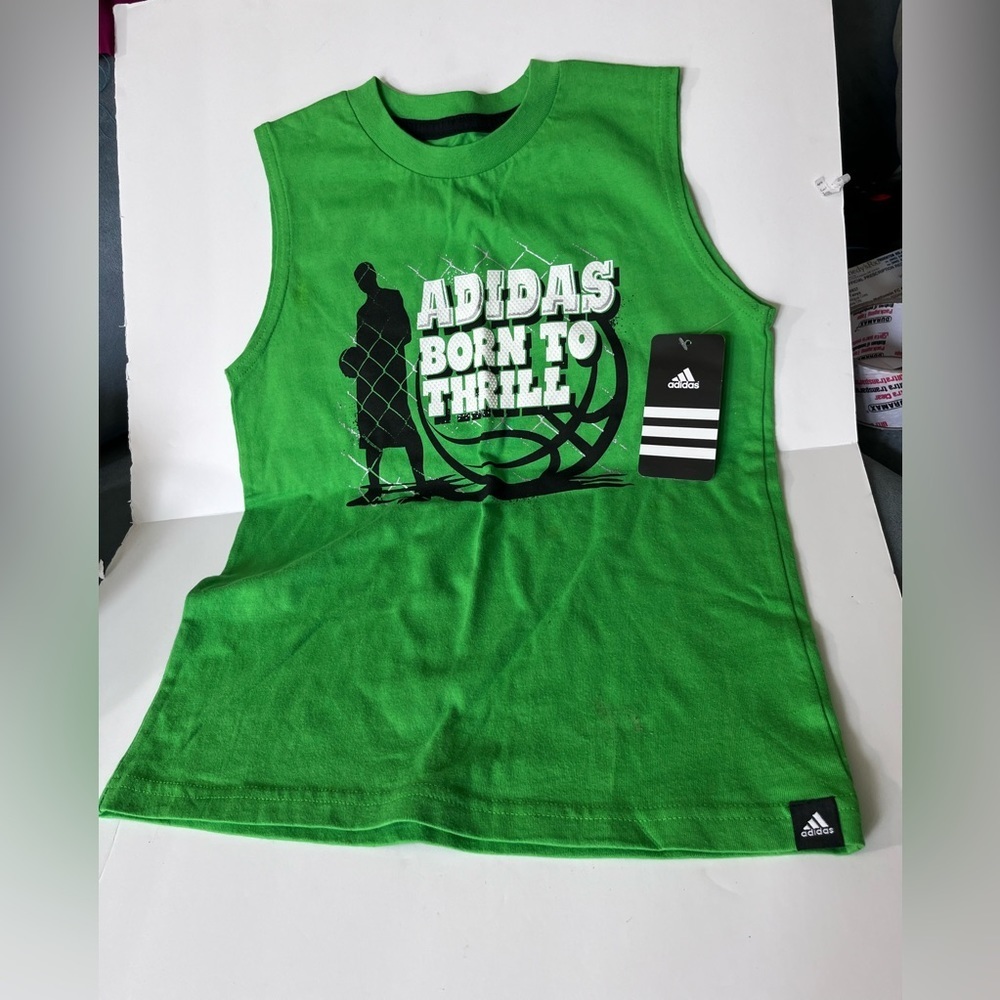 Adidas boys size 7 newest tag tank top